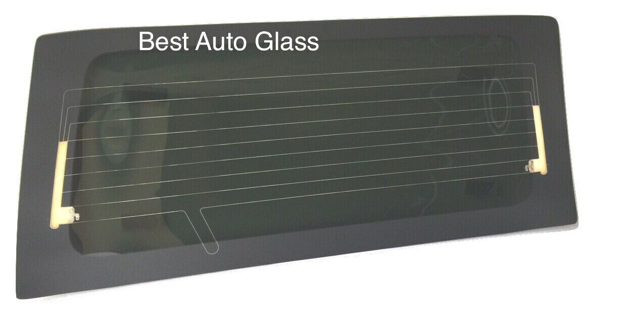 Fits: 1997-07 Mitsubishi Montero Sport Back Glass,Rear Window Stationary Heated