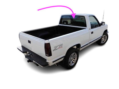 Fit 88-93 Chevy GMC C/K 1500-3500 Privacy Tinted Stationary Rear Back Glass/Dark