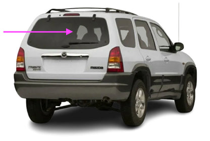 Fits: 2001-2002 Mazda Tribute 4D Utility Rear Window, Back Glass Heated Tinted