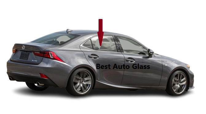 Fits: 2006-2014 Lexus IS 250,IS 350,IS-F 4D Sedan Rear Right Door Glass Window