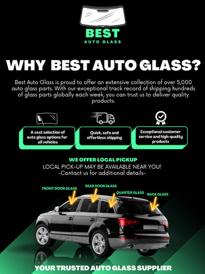 Fit:2021-2023 Chevrolet Suburban/Tahoe 4D SUV Rear Right Door Window Glass/Clear