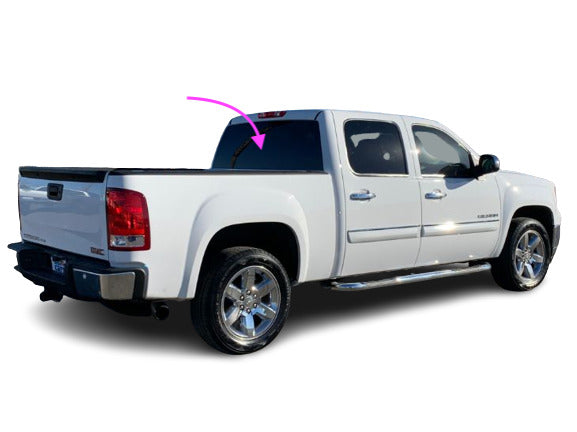 Fits: 2007-2014 GMC Sierra & Chevrolet Silverado Rear Window Back Glass/Dark