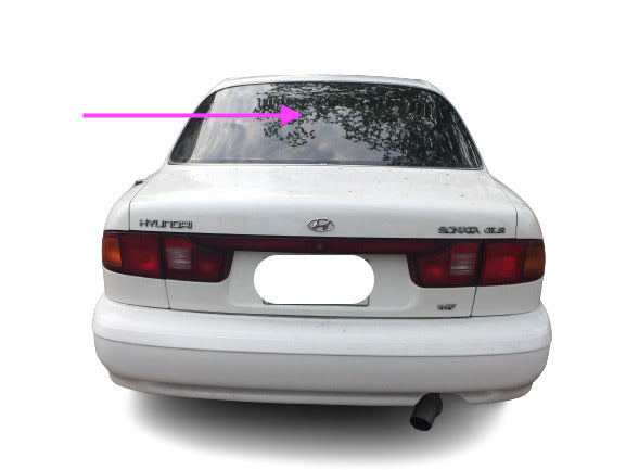 Fits: 1989-1994 Hyundai Sonata 4 Door Sedan Rear Window Back Glass