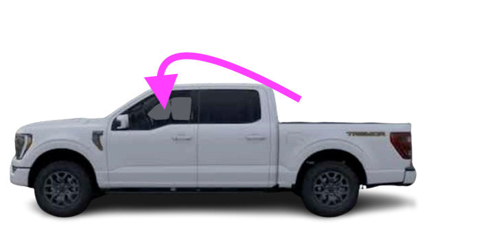 Fits:2021-2024 Ford F 150 CREW, SUPER & STANDARD Left Front Door Glass Laminated