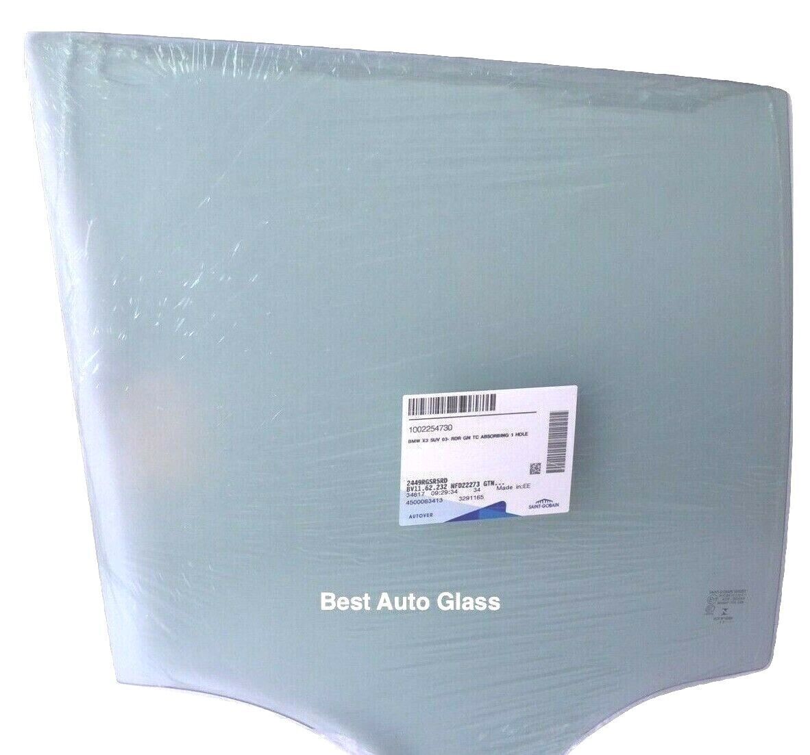 Fit 2004-2010 BMW X3 SUV Driver Side Rear Left Door Window Glass -OEM /SEK/Clear