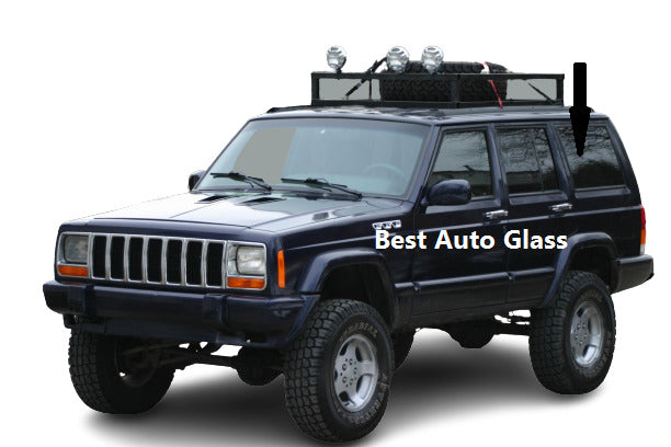 Fits: 1995-1998 Jeep Grand Cherokee 4D Utility Rear Left Quarter Window Glass