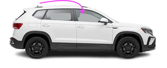 Fit: 2022-2023 Volkswagen Taos 4D Utility Right Front Side Door Window Glass