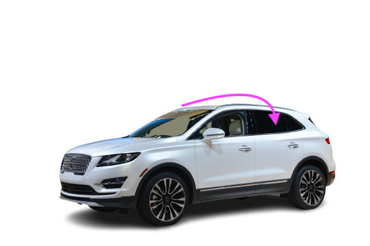 Fits 15-2019 Lincoln MKC 4D Utility Driver Side Rear Left Door Window Glass/Dark