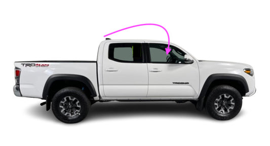Fits 19-20 Toyota Tacoma 2D EXT & 4D Cab Passenger Right Front Door Window Glass