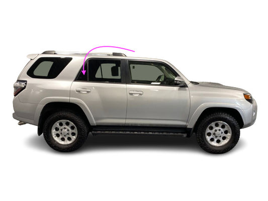 Fits 2010-2023 Toyota 4Runner 4D SUV Passenger Right Rear Vent Glass Black Tint