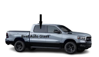 Fits: 2019-2024 Ram Pickup 1500 Rear Right Passenger Door Window Glass Dark Tint