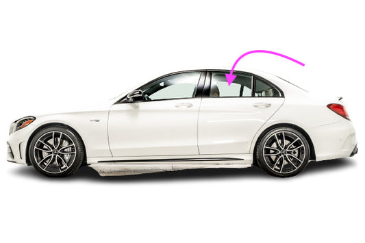 Fit:2015-2021 M.B. C300 C400 C43 C63AMG Sedan Driver Left Rear Door Window Glass