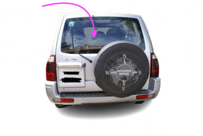 Fit: 1997-2007 Mitsubishi Montero Sport Back Glass,Rear Window Stationary-Heated