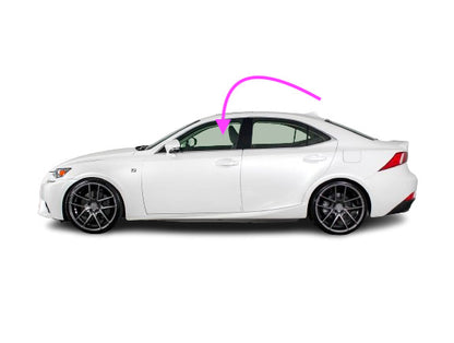 Fits: 2014-2020 Lexus IS250 IS350 IS300 IS200t Driver Left Side Front Door Glass