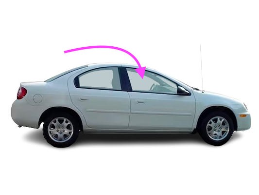 Fits 00-05 Dodge Neon 00-01 Plymouth Neon Front Passenger Side Door Window Glass