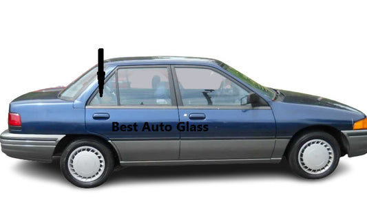 Fits:1991-1993 Ford Escort &Mercury Tracer 4D Sedan Right Rear Vent Window Glass