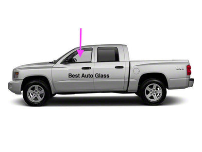 Fit 2005-2010 Dodge Dakota & Mitsubishi Raider Driver Side Front Left Door Glass