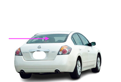 Fit: 2007-2012 Nissan Altima 4 Door Sedan Back Glass, Rear Window - Heated