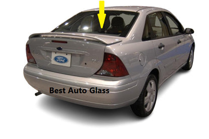 Fit 2002-2004 Ford Focus 4DR Sedan Rear Window Back Solar High Am Glass Heated