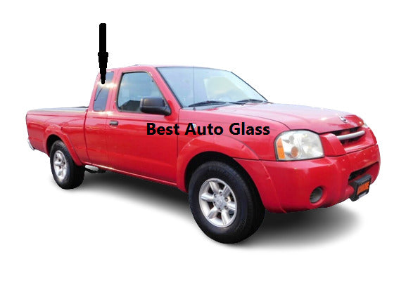 Fits: 1998-2004 Nissan Frontier 2D Ext Cab Passenger Rear Quarter Glass Window