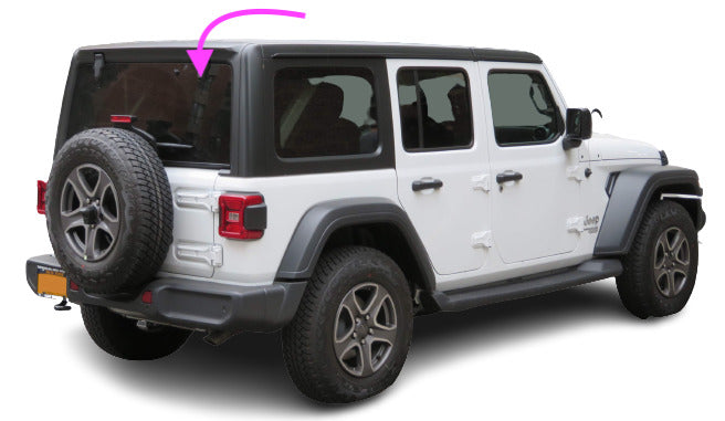 Fits: 2011-2018 Jeep Wrangler JK 2&4 Door Utility Back Glass Rear Window Heated