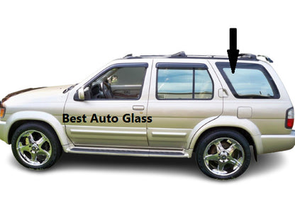 Fits: 1996-2004 Infinity QX4,Nissan Pathfinder 4D SUV Left Quarter window Glass