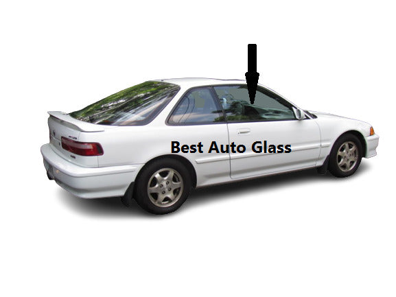 Fit 1990-1993 Acura Integra 2D Hatchback Passenger Right Front Door Window Glass