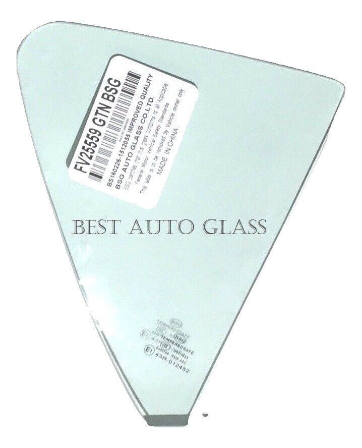 Fits: 2012-2019 Toyota Prius C 4D Hatch Passenger Rear Right Vent Glass Window