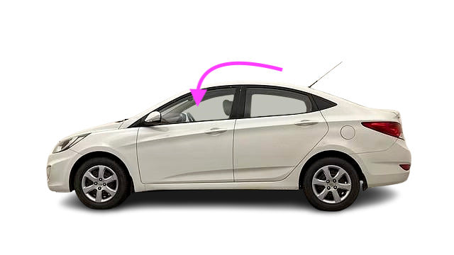 Fit 2012-2017 Hyundai Accent Sedan & Hatchback Driver Side Front Left Door Glass