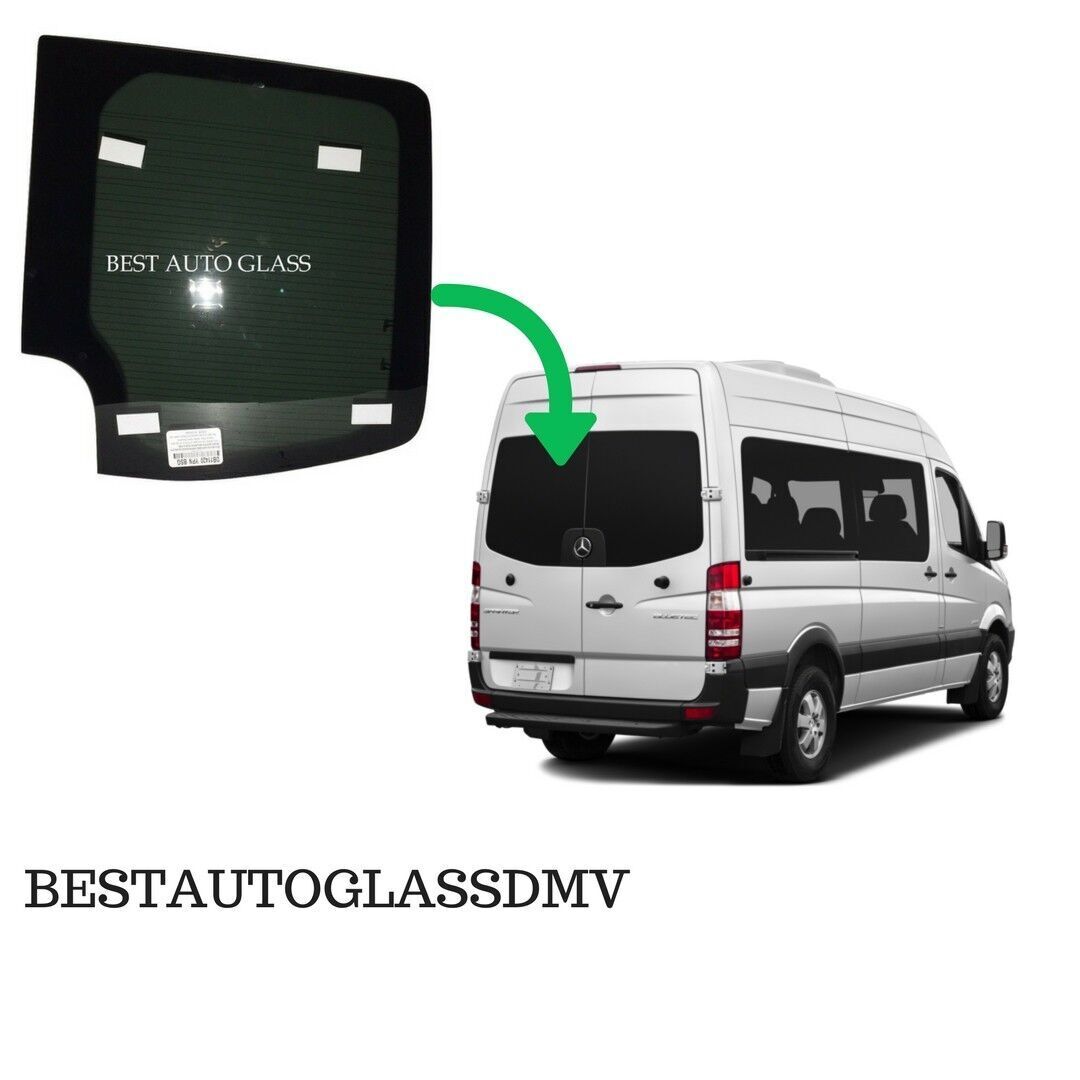 Fits 2007-2018 Mercedes Sprinter 144"/170'' WB Van Rear Left Back Glass/Dark