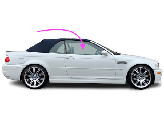 Fits 00-06 BMW M3 323 325 328 330 2D Coupe,Con Front Right Door Window Glass OEM