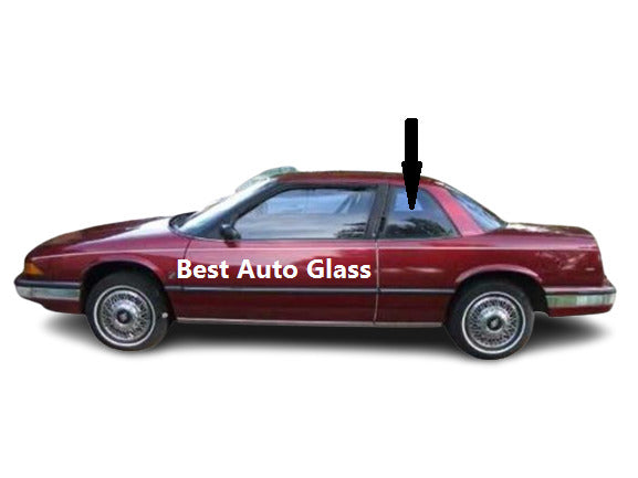 Fits: 1988-1992 Buick Regal 2D Coupe Driver Side Rear Left Quarter Window Glass