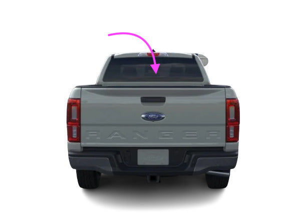 Fits: 2019-2023 Ford Ranger Pickup Stationary Back Window Back Glass/Heated-SOL