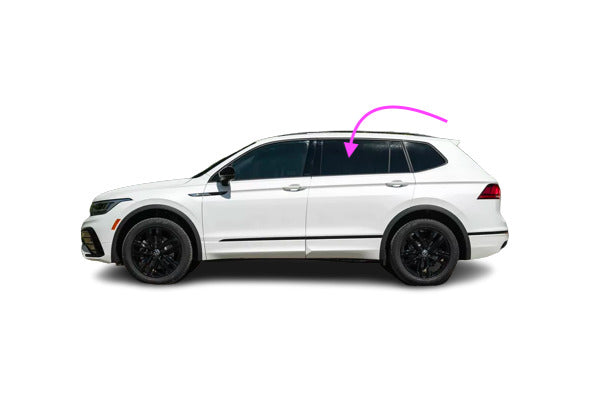 Fits: 2018-2024 Volkswagen Tiguan 4D SUV Rear Left Side Door Window Glass/Dark