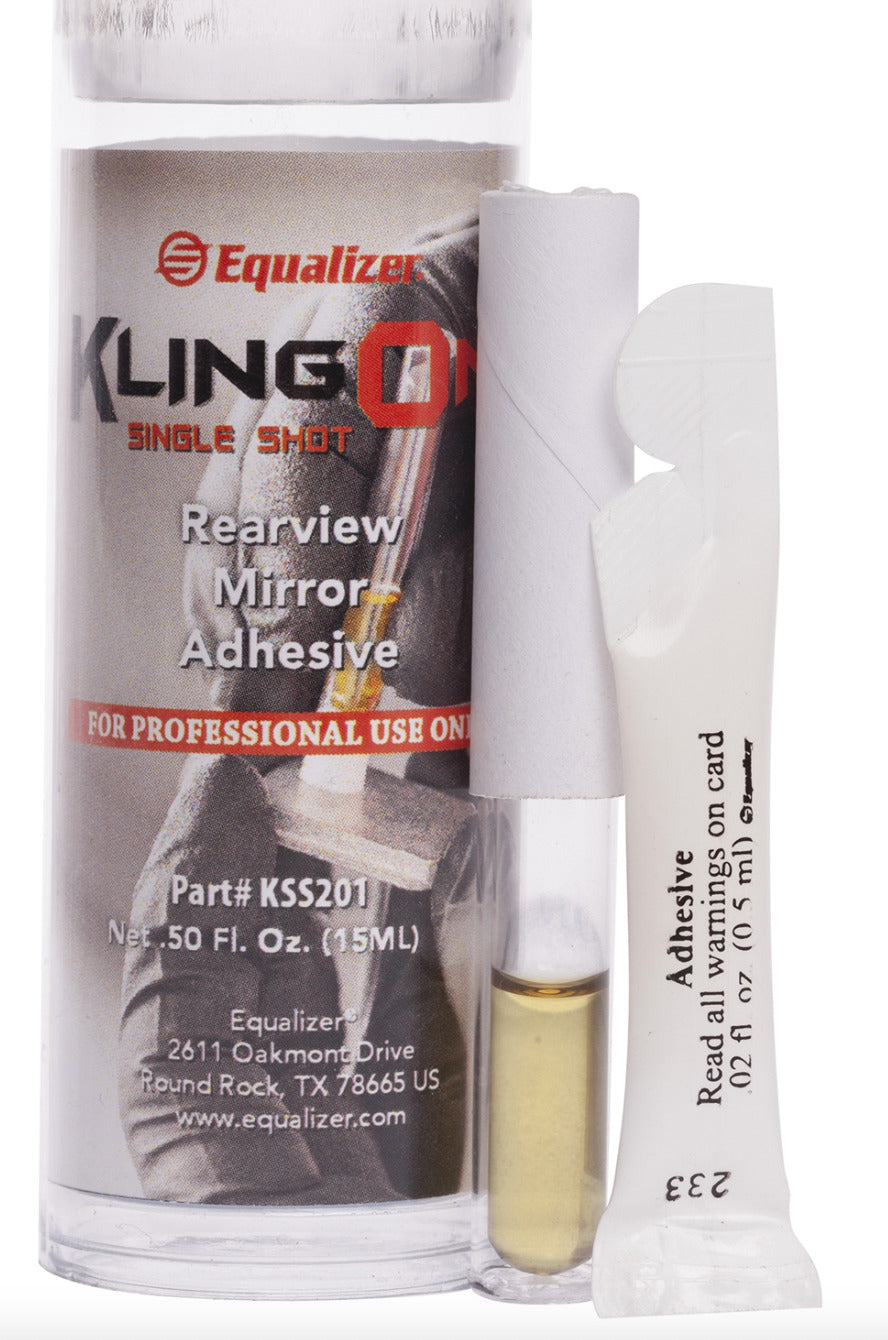 Equalizer® KlingOn Rearview Mirror Adhesive/ Single Shot Rearview Mirror Glue