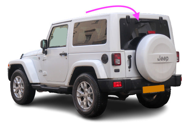 Fits: 2011-2018 Jeep Wrangler JK 2&4 Door Utility Back Glass Rear Window Heated