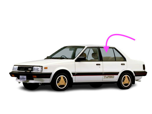 Fit: 82-1986 Nissan Stanza 4D Sedan&Hatchback Rear Left Driver Door Window Glass