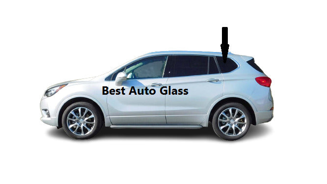 Fit: 2016-2020 Buick Envision Utility Driver Rear Left Quarter Window Glass/Dark