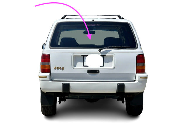 Fits : 1995-1998 Jeep Grand Cherokee 4Door UtilitY Rear Window , Back Glass