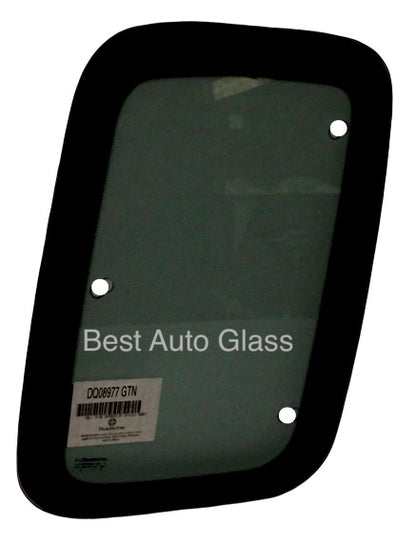 Fits 1997-2003 Ford F150 Passenger Side Rear Quarter Glass 3 Holes Movable CLEAR