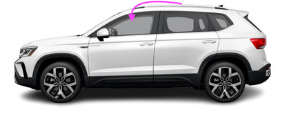 Fit: 2022-2023 Volkswagen Taos 4D Utility Left Front Side Door Window Glass