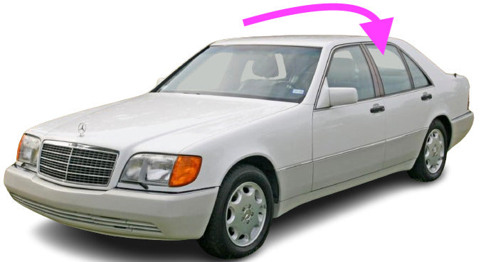 Fits:1992-1999 Mercedes Benz 300SD&SE,400,500&600SEL Rear Left Door Window Glass