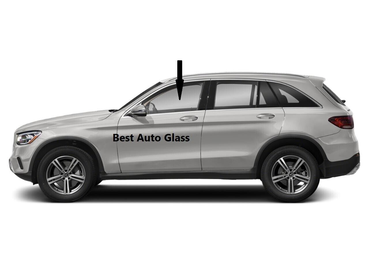 Fits: 2016-2022 Mercedes Benz GLC-Class 4D Utility Driver Left Front Door Glass