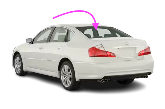 Fits: 2006-2010 Infinite M35 & M45 - 4 Door SedanRear Window Back Glass-Heated