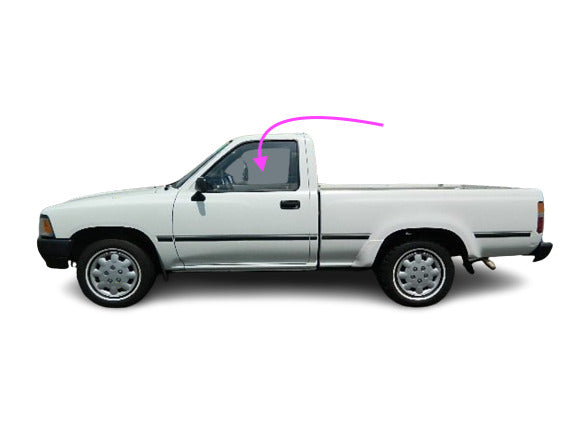 Fits: 1989-1995 Toyota Pickup 2D Front Left Door Window Glass (W/O Vent Glass)