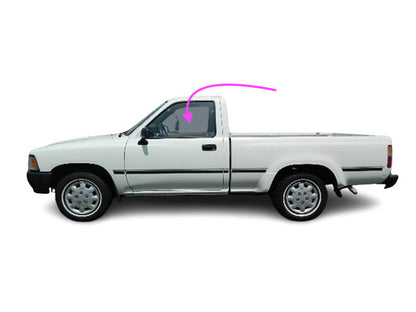 Fits: 1989-1995 Toyota Pickup 2D Front Left Door Window Glass (W/O Vent Glass)