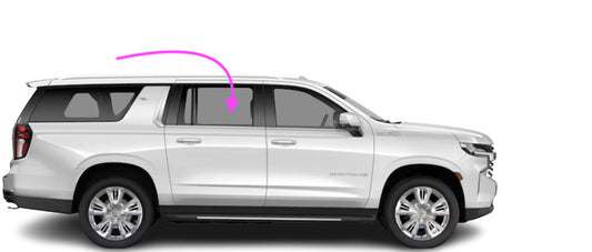 Fit:2021-2023 Chevrolet Suburban/Tahoe 4D SUV Rear Right Door Window Glass/Clear