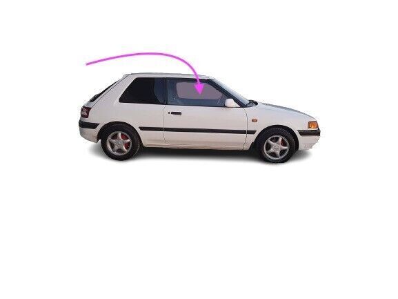Fit: 90-1994 Mazda 323 2D Hatchback Passenger Side Front Right Door Window Glass
