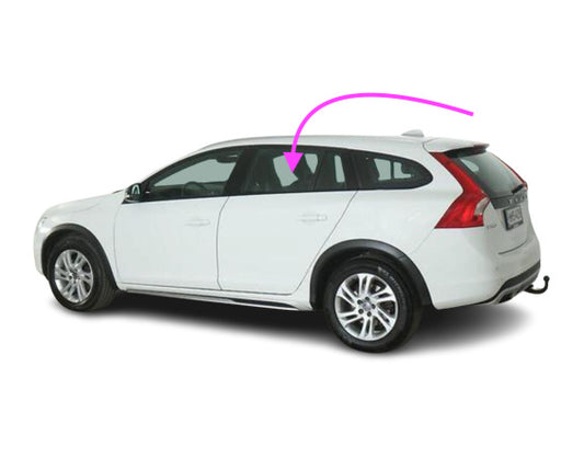 Fit:2010-2017 Volvo XC60 Driver Side Rear Left Door Window Glass Laminated Clear