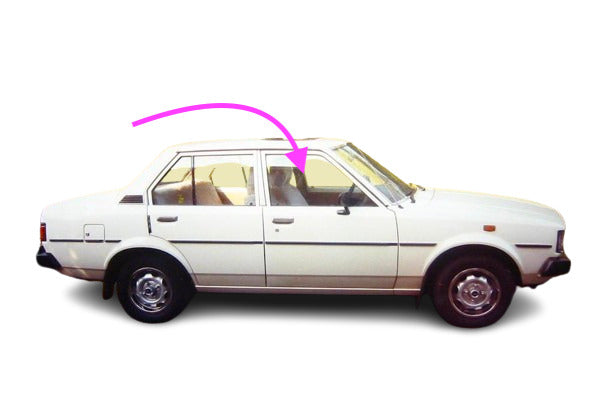 Fit: 1980-1981 Toyota Corolla 4D Sedan &Station Passenger Front Right Door Glass